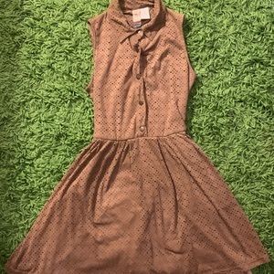 brown dress